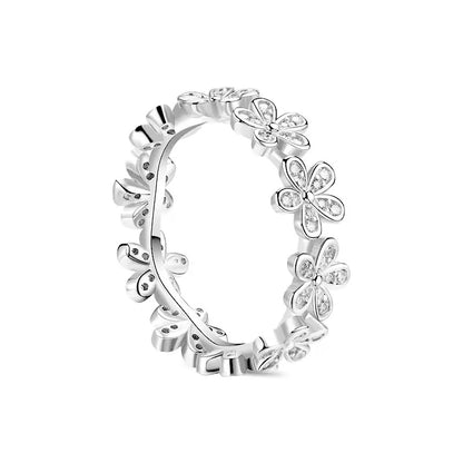 Whimsical Silver Flower Fairy Ring Set™