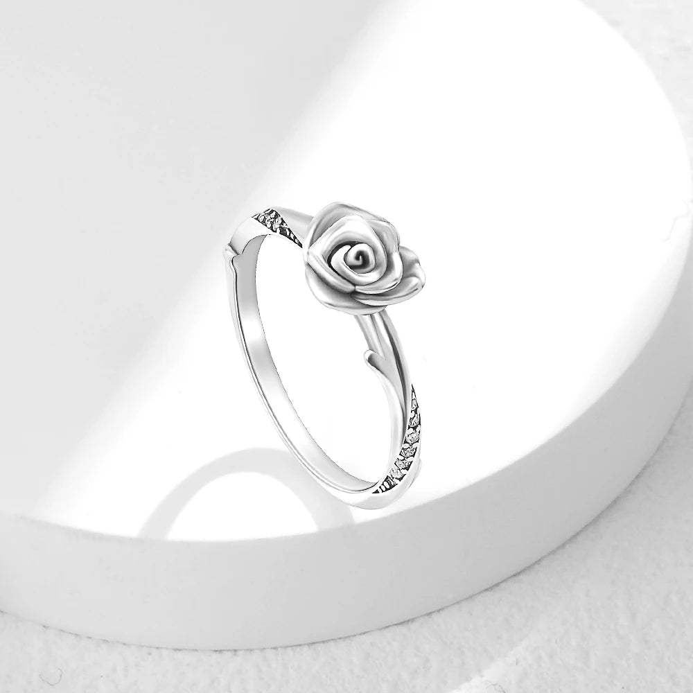 Whimsical Silver Flower Fairy Ring Set™