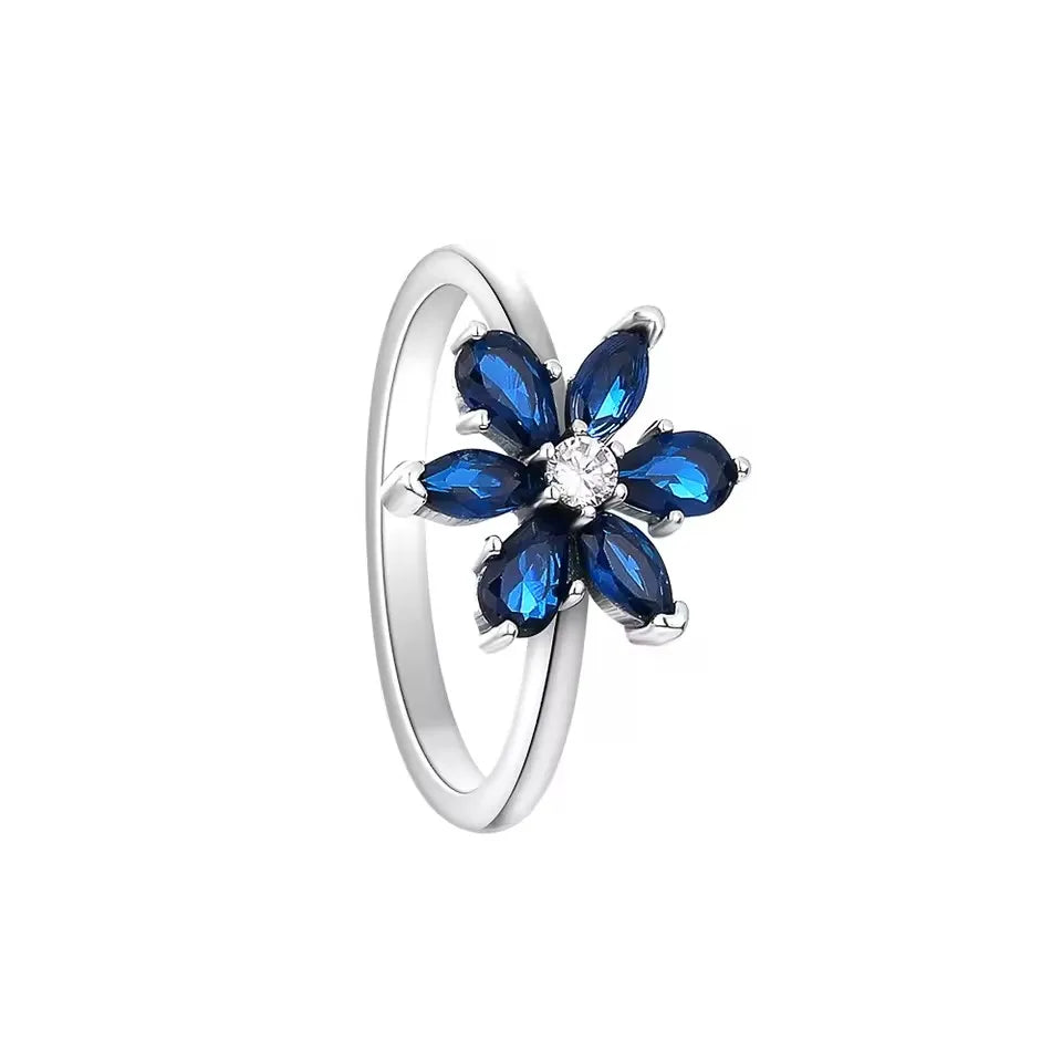 Whimsical Silver Flower Fairy Ring Set™