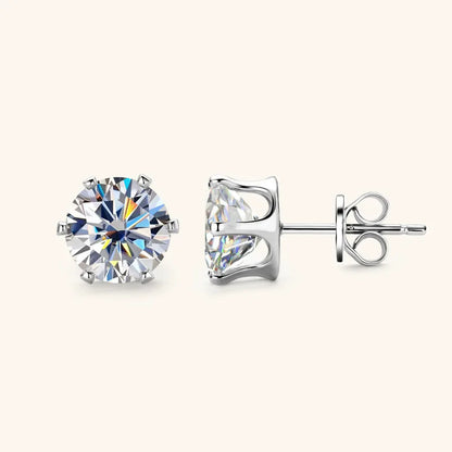 Timeless Moissanite Elegance Stud Earrings™