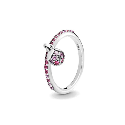 Whimsical Silver Flower Fairy Ring Set™