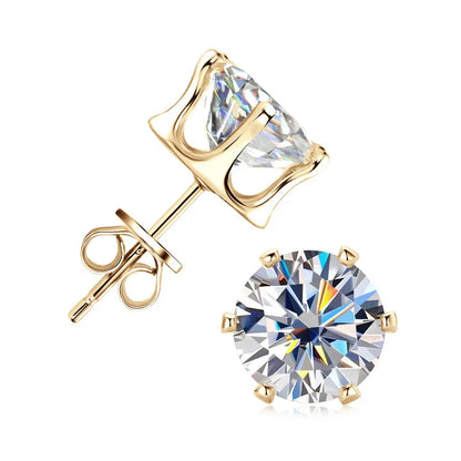 Timeless Moissanite Elegance Stud Earrings™